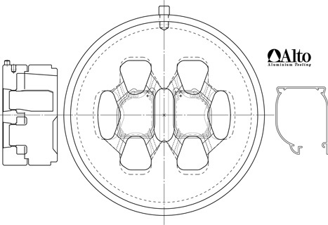 Matrice per zanzariere 01 - Disegno tecnico