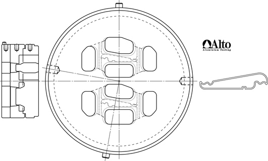 Die for rolling shutters 01 - Techinical design