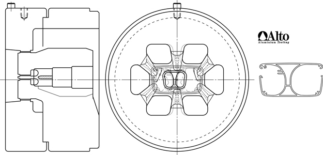 Die for car equipment 02 - Techinical design