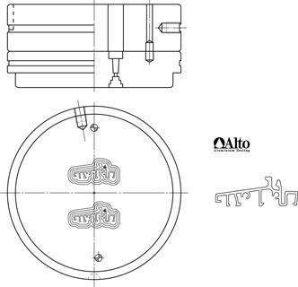 Matrice per gocciolatoio - Disegno tecnico