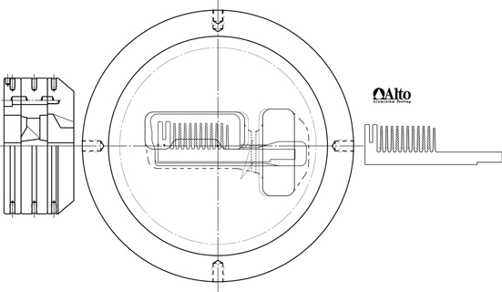 Matrice per dissipatori 01 - Disegno tecnico