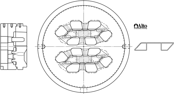 Matrice per scale - Disegno tecnico